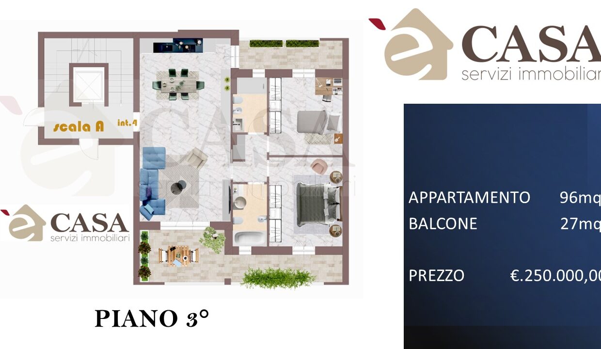 LOTTO A 3 PIANO - 96